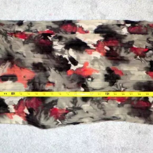 NY&Company Pink Black Tie Dye Oblong Scarf Wrap Shawl Sarong One Sz abt 72"x15" - Picture 12 of 13